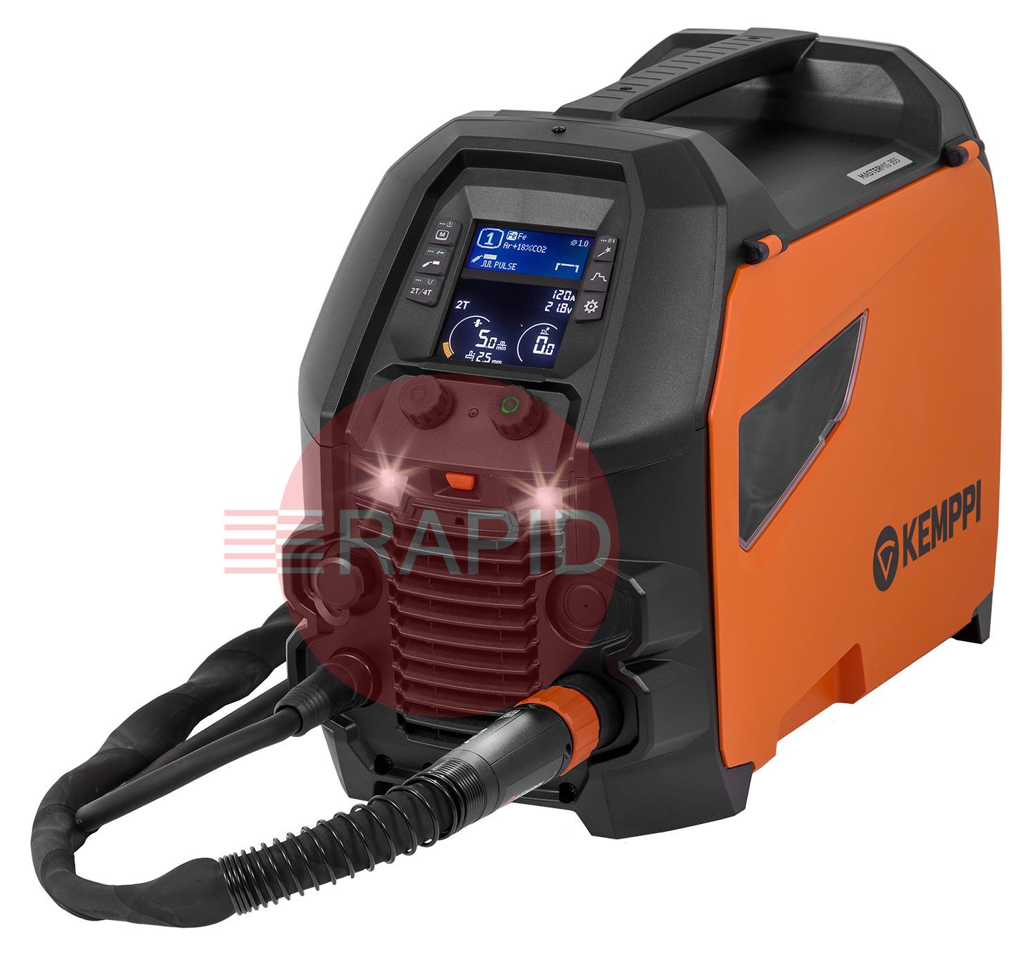 P506GXE3  Kemppi Master M 355G Pulse MIG Welder Air Cooled Package, with GXe 305G 5.0m Torch - 400v, 3ph
