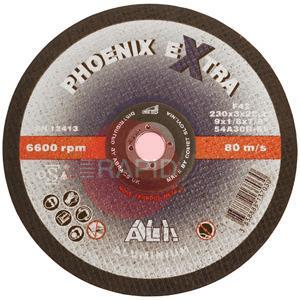 PHA10070DA  Abracs Phoenix Ali 100mm (4) Depressed Centre Grinding Disc 7mm Thick. Grade 54A30RBF For Aluminium.