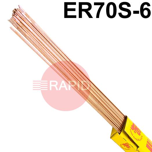 RA18XX50  SIFSteel A18 Steel TIG Wire, 1000mm Cut Lengths - AWS A5.18 ER70S-6, 5Kg Pack.