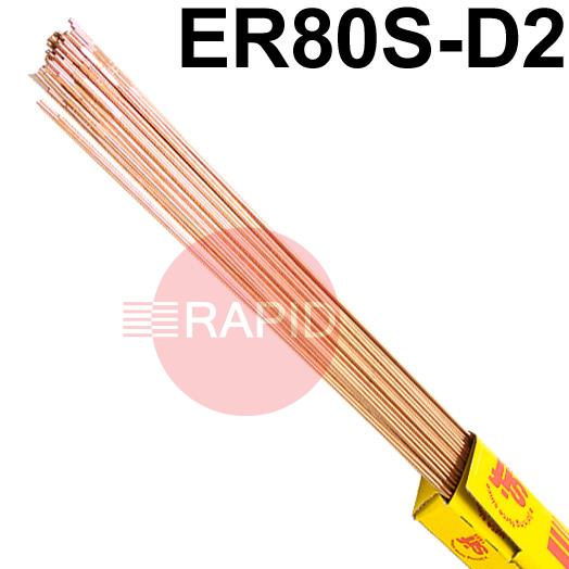 RA31165  SIFSteel A31 Steel TIG Wire, 1000mm Cut Lengths - AWS A5.28 ER80S-D2, 5Kg Pack