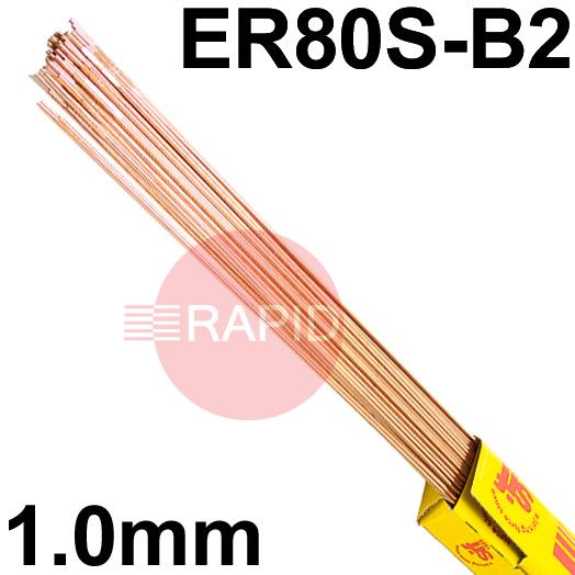 RA321050  SIFSteel A32 Steel Tig Wire, 1.0mm Diameter x 1000mm Cut Lengths - AWS A5.28 ER80S-B2. 5.0kg Pack