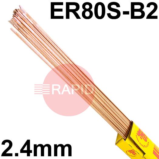 RA322450  SIFSteel A32 Steel Tig Wire, 2.4mm Diameter x 1000mm Cut Lengths - AWS A5.28 ER80S-B2. 5.0kg Pack