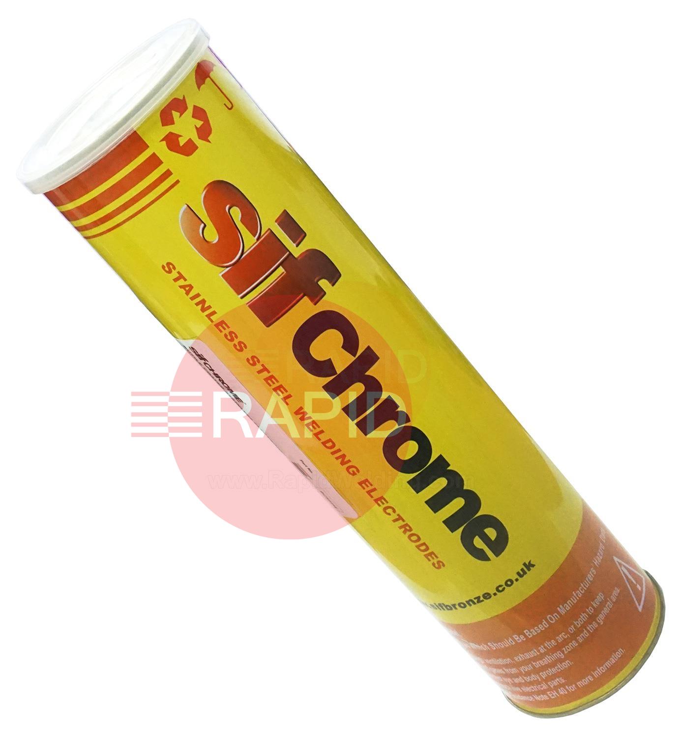 RC3082540  SIFChrome 308L Stainless Steel Electrodes, 2.5mm Diameter, 4Kg Tin, E308L-17