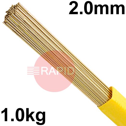 RO102001  SIF SIFBRONZE No 101 2.0mm Tig Wire, 1.0kg Pack