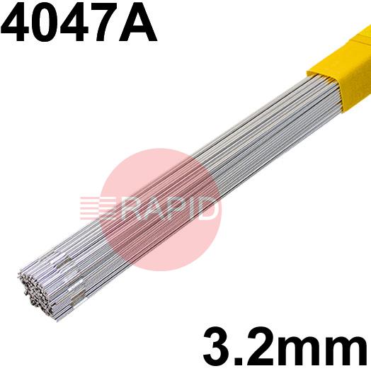 RO163225  SIF Sifalumin No.16 4047A Aluminium Tig Wire, 3.2mm Diameter x 1000mm Cut Lengths - EN ISO 17672 S AL 4047A (AlSi12) - 2.5kg Pack