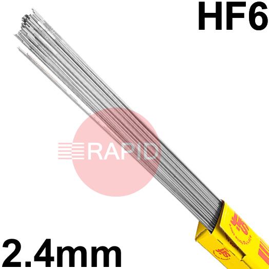 ROHF6XX01  SIFSteel HF6 Steel Tig Wire, 2.4mm Diameter x 1000mm Cut Lengths