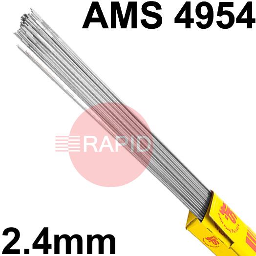 RT752425  SIFALLOY No 75 Ti5 Titanium Special Alloy TIG Wire, 2.4mm Diameter x 1000mm Cut Length - AWS A5.1AWS A5.16Ti-5, AMS 49542. 2.5Kg Pack