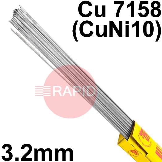 RT793250  SIFAlloy No 79 Special Alloy Tig Wire, 3.2mm Diameter x 1000mm Cut Lengths - ISO 24373: Cu7158 (CuNi10). 5.0kg Pack