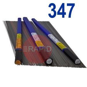 T347S96  Metrode 347S96 Stainless Steel TIG Wire, 1000mm Cut Lengths, AWS A5.9 ER347