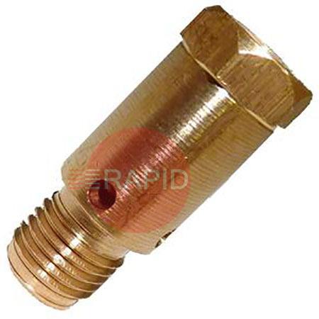 W006183  Kemppi Contact Tip Adaptor M8 Brass - New Style, PMT42W / MMT 42W