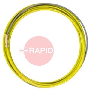 W006455  Kemppi FE 3.5M Yellow Wire Liner - 1.4mm - 1.6mm Ferrous