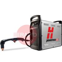 059526 Hypertherm Powermax 125 Plasma Cutter with 85 Degree 7.6m Hand Torch, 400v CE
