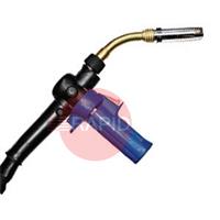 0830017 Binzel PP36 8m Push Pull Torch. Gas Cooled. 45 Degree Bent Neck