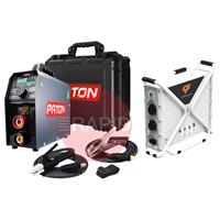 1014020012-13A PATON GoWeld Pro 200 Arc Welder MMA Package, with GoGrid 2 x 13A Power Station - 230v, 1ph