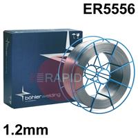 13953 Bohler Union AlMg 5 Mn, 1.2mm Aluminium MIG Wire, 7Kg Reel, ER5556