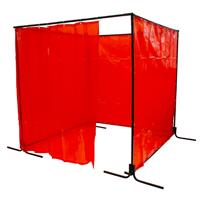 1457 Welding Booth EN 1598 With Frames & Curtain. 6ft x 6ft x 6ft