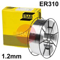 1670129820 ESAB OK Autrod 310, 1.2mm Stainless Steel MIG Wire, 15Kg Reel, ER310