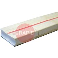 1G41 Gullco Katbak 1G41-R Ceramic Weld Backing Tiles - 9.5mm Groove, 12m Box