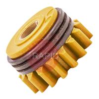 3133990 Kemppi Feed Roll Standard Yellow, 1.4/1.6mm Knurled V Groove For Cored Wire