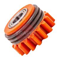 3137380 Kemppi Bearing Feed Roll. Orange,1.2mm Knurled Groove For Cored Wire