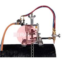 33030-00 GB Cut F3 Portable Manual Flame Pipe Cutting Machine with Torch, 102 - 610mm Range OD