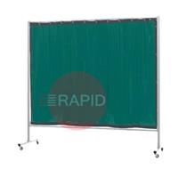 36.34.16 CEPRO Omnium Single Welding Screen, with Green-6 Curtain - 2.2m Wide x 2m High, Approved EN 25980
