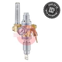 37379000 GasiQ Optimator I Argon/Mix Lockable Gas Saver Regulator. 34Lpm. W24.32 x 1/14