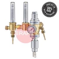 37399230 GasiQ Optimator II Argon/Mix Lockable Gas Saver Regulator. 34Lpm. W21.8 x 1/14