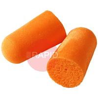 3M-1100 3M 1100 Disposable Foam Uncorded Earplugs, 37dB (Box of 200 Pairs) EN 352-2:2002