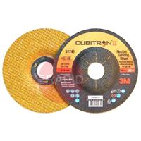 3M-51741 3M Cubitron II Flexible 115mm (4 1/2 Inch) Grinding Disc, T27 (Box of 50)