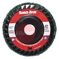 3M-51910 3M Scotch-Brite XT Pro Clean & Strip Disc XC-RD, 115mm x 22mm, Green (Box of 10)