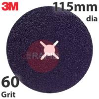3M-7100349583 3M Cubitron 3 1182C Slotted Fibre Disc, 115mm (4.5
