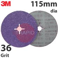 3M-83323 3M Cubitron II 982CX Fibre Disc, 115mm (4.5