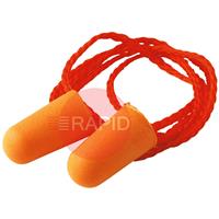 3M1110 3M 1100R Disposable Foam Corded Earplugs, 37dB (1 Pair) EN 352-2:2002