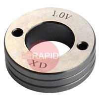 4017215 PATON V-Groove Feed Roller Set of 4 – Solid Wire: 1.0 - 1.2mm (4 Roll Drive)