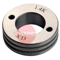 4017235 PATON K-Groove Feed Roller Set of 2 - Flux Cored Wire: 1.4mm (4 Roll MAXwire)