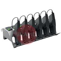 4551.015.CH Optrel Multi Bay Charger for Six E3000/X Batteries, with CH Power Plug