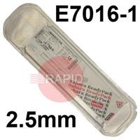 511567-1 Lincoln Electric Conarc 51 SRP Low Hydrogen Electrodes 2.5mm Diameter x 350mm Long. 1.3kg Pack, E7016-1 H4R