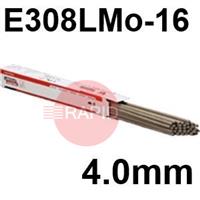 534764-1 Lincoln Stainless Steel Consumables Covered Electrodes NICHROMA E308LMo-16 4.0mm Diameter x 350 Long 13.5kg Carton