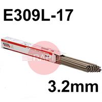 557565 Lincoln Limarosta 309S 3.2mm x 350mm Stainless Electrodes 4.2kg Pack (120pcs). E309L-17