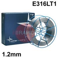 57748 Bohler FOXCORE 316L-TO, 1.2mm Flux Cored MIG Wire, 15Kg Reel, E316LT0-4(1)