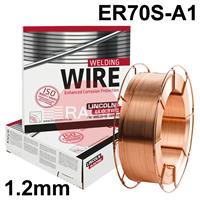 580921 Lincoln Electric LNM 12 ER70S-A1 1.2mm diameter 15Kg Reel