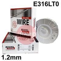 585308 Lincoln Electric Cor-A-Rosta 316L, 1.2mm Stainless Steel Flux Cored MIG Wire, 15Kg Reel, E316LT0-1/-4