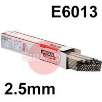 588691-1 Lincoln Electric Rutile Electrodes. Pantafix  E6013 2.5mm Diameter x 350mm Long 12.6 kg Carton (6 x 2.1kg 127 Piece Packs)