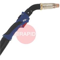 604.0115.1 Binzel RAB Grip 255 Mig Fume Extraction Torch CO2, Mixed Gases - 4m