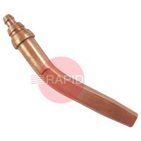 61831200 GasiQ S80 No 12 Bent Gouging Nozzle, 10 - 13mm AGNM