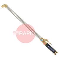 66900400 GasiQ Cuttex Flat Handled Cutting Torch For Use With Acetylene or Propane Fuel Gas. 855mm Long 75° Head