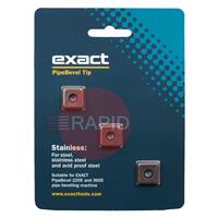 70104504 Exact PipeBevel 220E / 360E Stainless Steel Tips (Pack of 3)