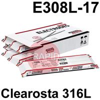 7100XX Lincoln Clearosta E 316L Stainless Steel Electrodes E316L-17 ISO 3581-A