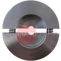790036301 Orbitalum Stainless Steel Clamping shell for micro fittings, for RPG ONE, Tube OD 6.35mm, Clamping length 4mm